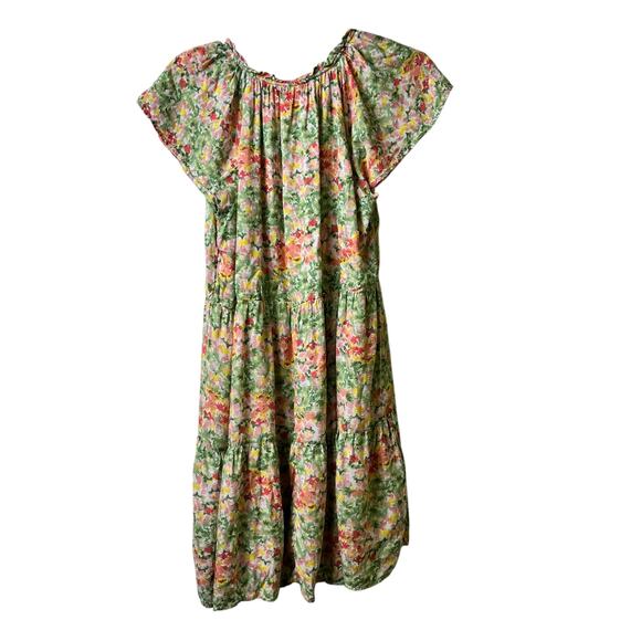 Loft Buttercup Tiered Swing‎ Dress S Cottagecore Romantic (2836) - Picture 5 of 6